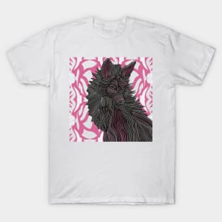 Pink Tribal Fox T-Shirt